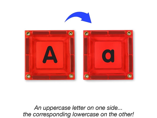 Double-Sided Magnetic Phonics Tiles - US 6056