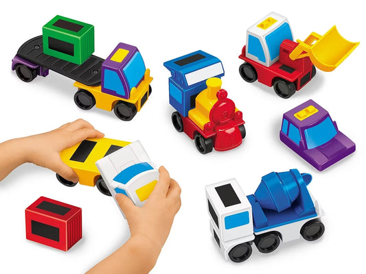 Build & Play Magnetic Vehicles - US 7182