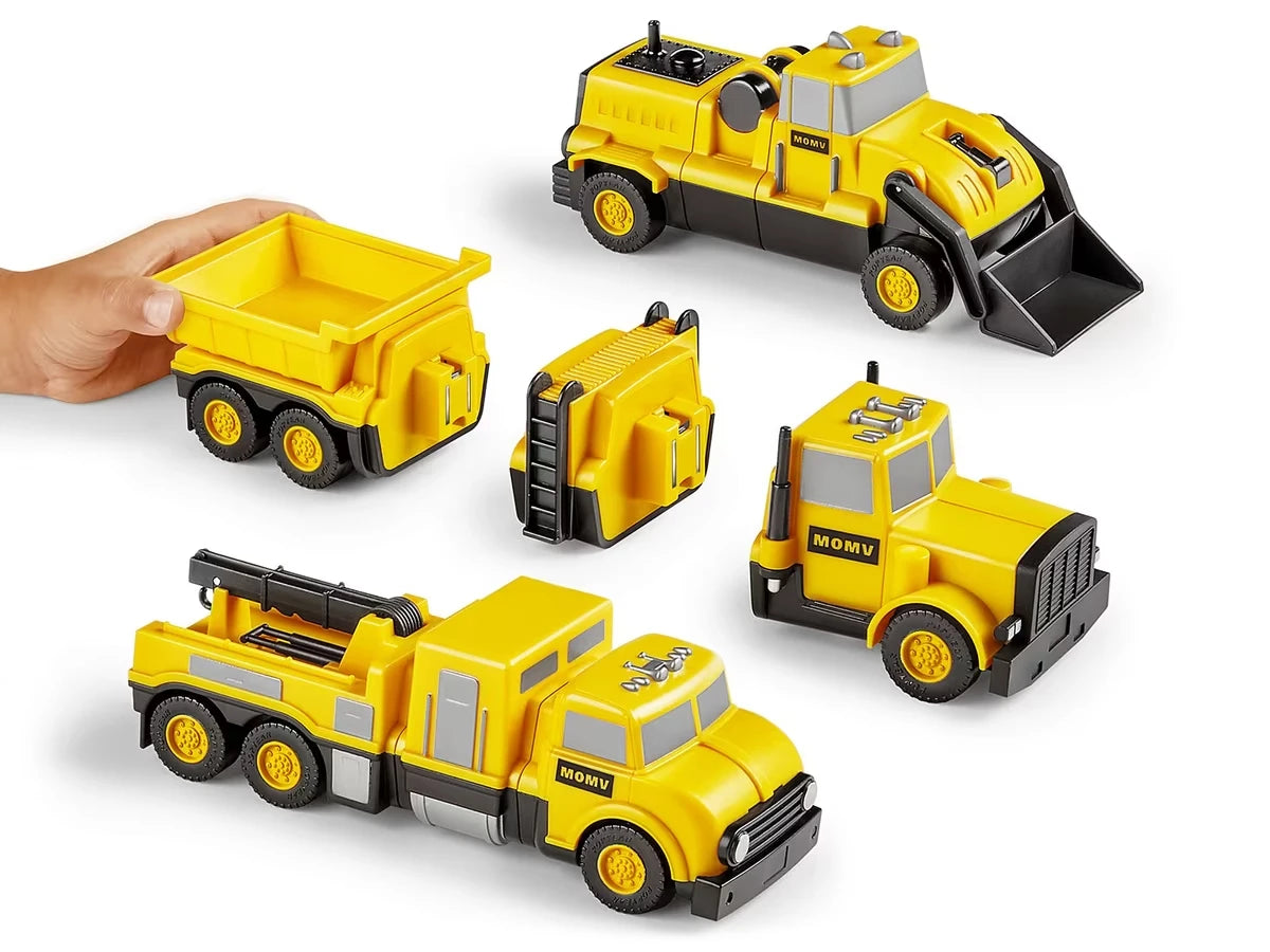 Mix & Match Magnetic Construction Vehicles - US 5898