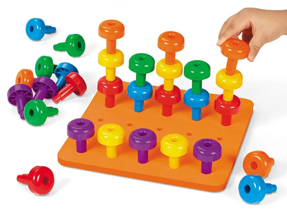 Easy-Grip Jumbo Pegs & Pegboard Set - US 1952