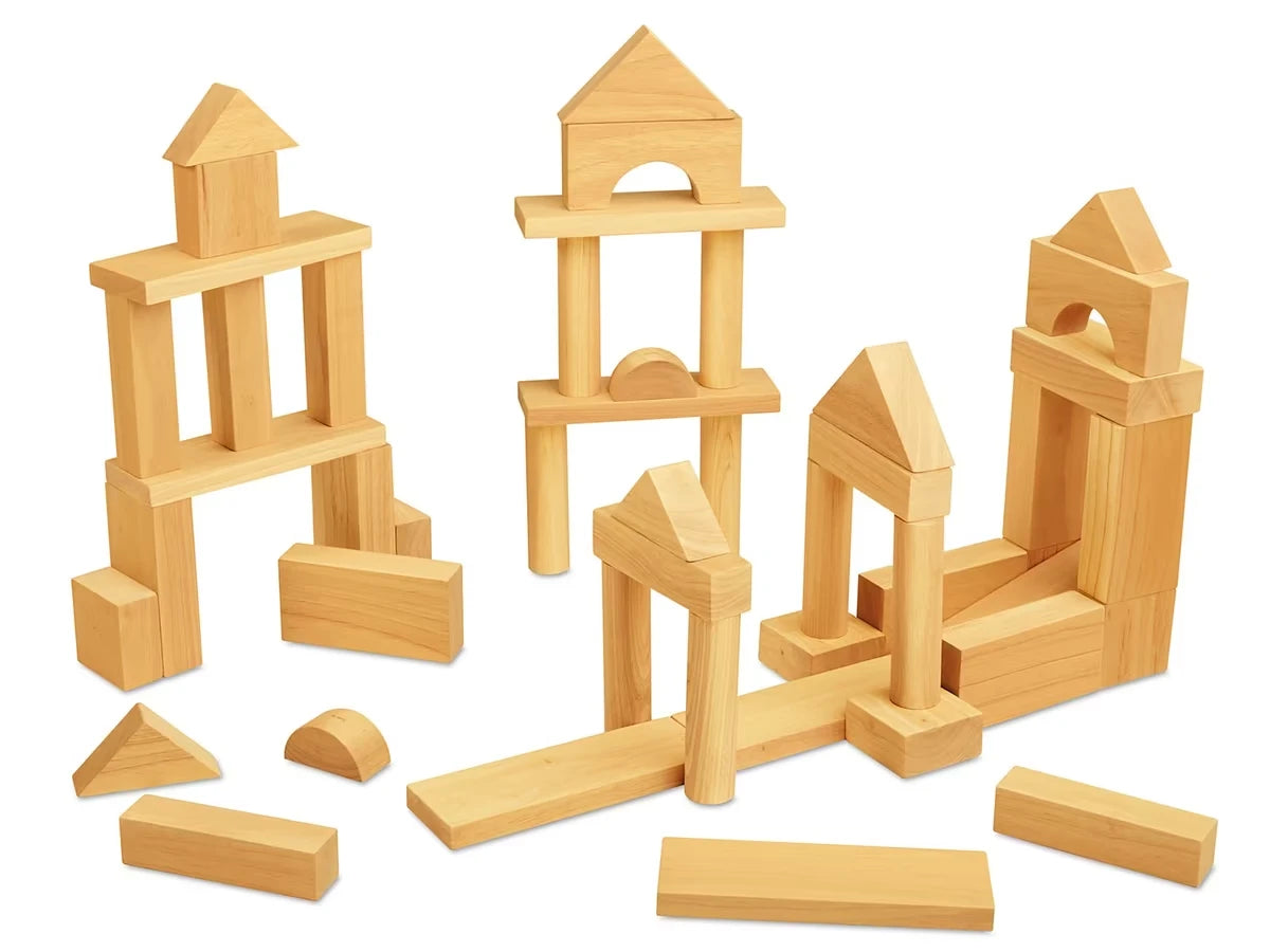 Hardwood Blocks - 50-Piece Set - US 6586