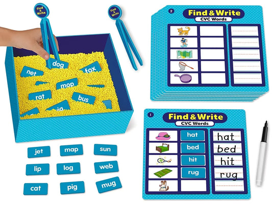 Find & Write CVC Words Activity Center - US 5347
