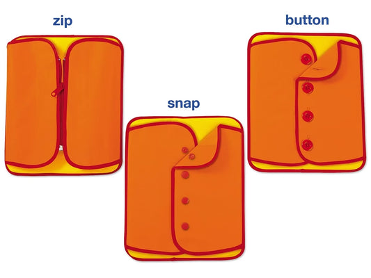 Zip, Snap & Button Dressing Frames - US 5466