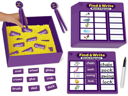Find & Write Blends & Digraphs Activity Center - US 5634