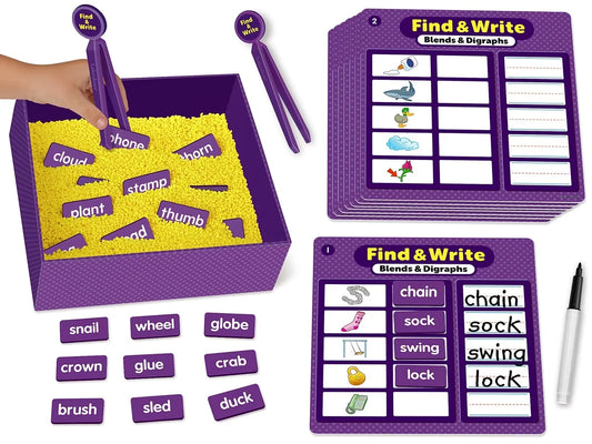 Find & Write Blends & Digraphs Activity Center - US 5634