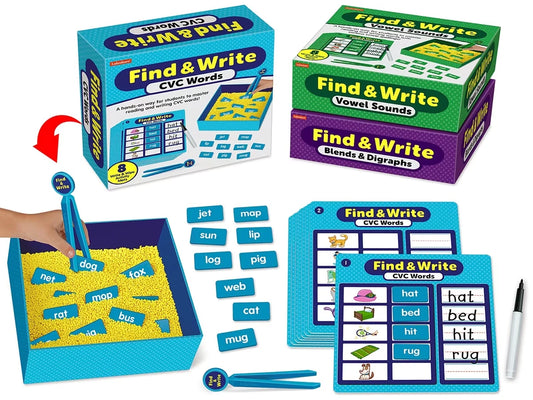 Find & Write Phonics Activity Centers - Complete Set - US 8586