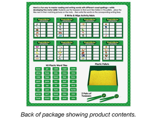 Find & Write Vowel Sounds Activity Center - US 8050