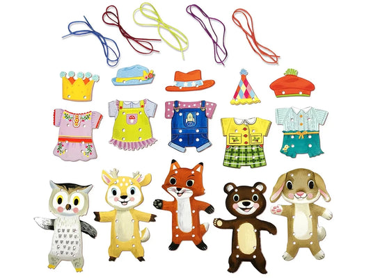 Woodland Friends Lacing Cards - US 5834