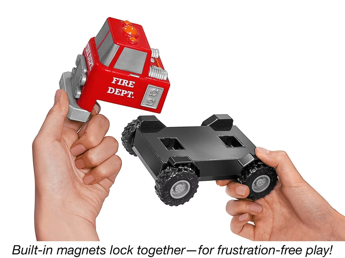 Build-A-Truck Magnetic Fire & Rescue Vehicles - US 1250