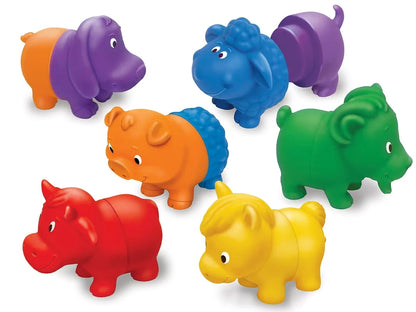 Mix & Match Farm Animals - Set of 6 - US 9096