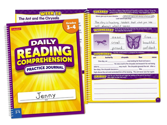 Reading Comprehension Daily Practice Journal - Gr. 3-4 - US 9447