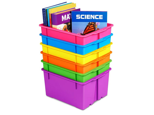 Neon Heavy-Duty Book Bins - US 6733