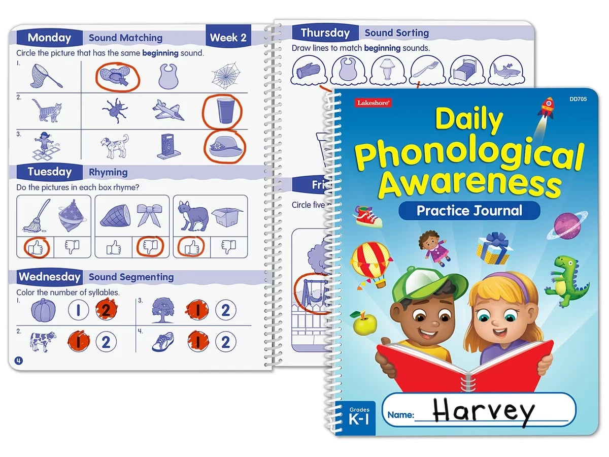 Daily Phonological Awareness Practice Journal - US 3288