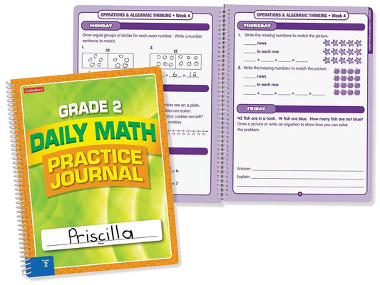 Daily Math Practice Journal - Gr. 2 - US 3009