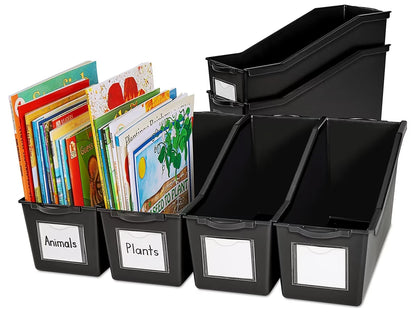 Black Connect & Store Book Bins - US 6351