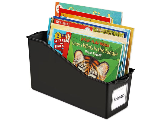 Black Connect & Store Book Bins - US 6351