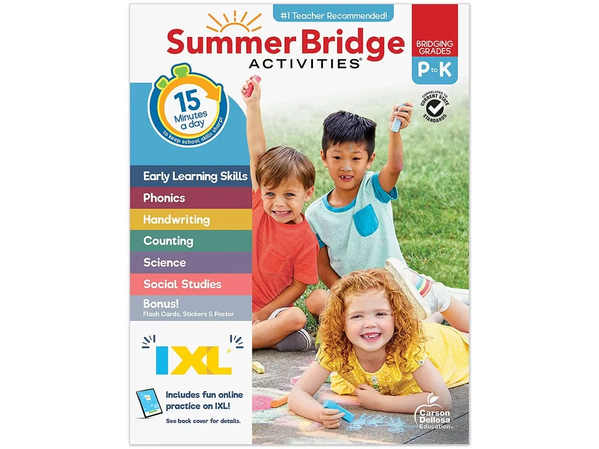 Summer Bridge Activities Workbook - Pre K-K - US 5543
