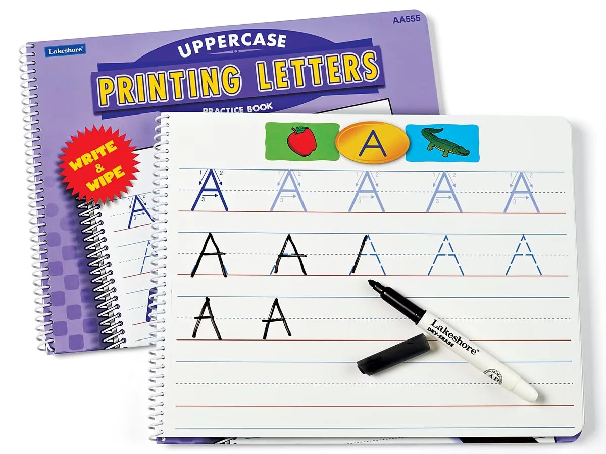 Printing Letters Practice Book - Uppercase - US 8713