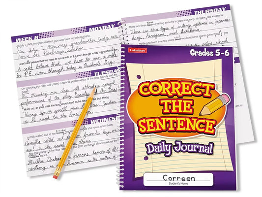 Correct the Sentence! Daily Journal - Gr. 5-6 - US 5739