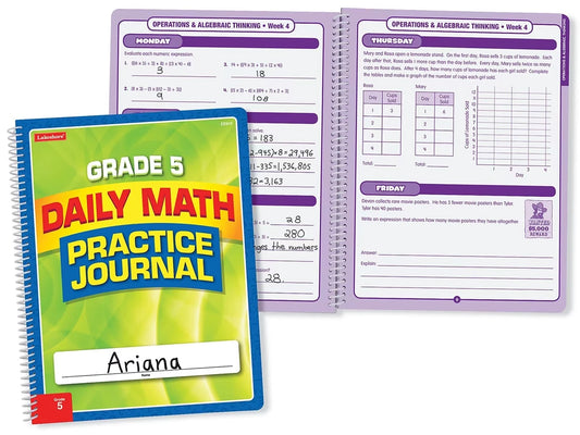 Daily Math Practice Journal - Gr. 5 - US 4269