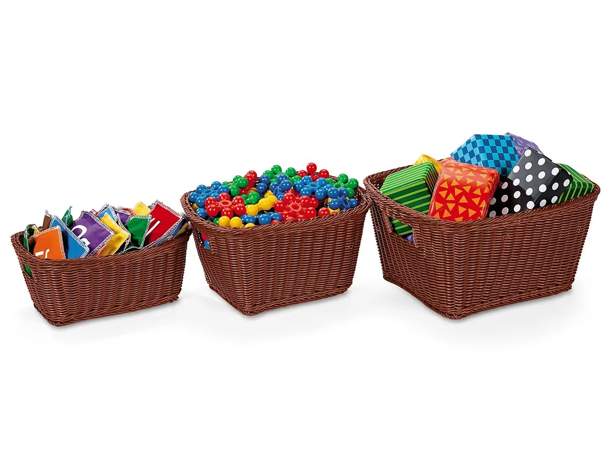 Dishwasher-Safe Plastic Baskets - Dark Brown - US 7360