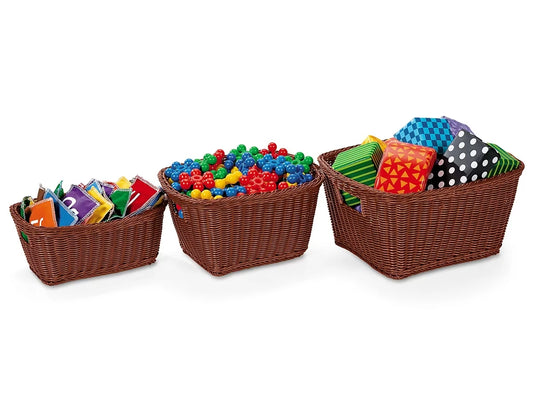 Dishwasher-Safe Plastic Baskets - Dark Brown - US 7360