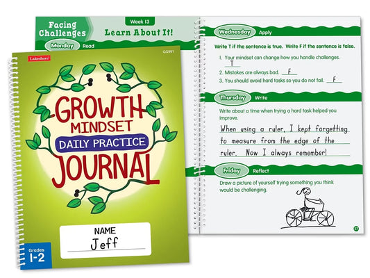 Growth Mindset Daily Practice Journal - Gr. 1-2 - US 9129