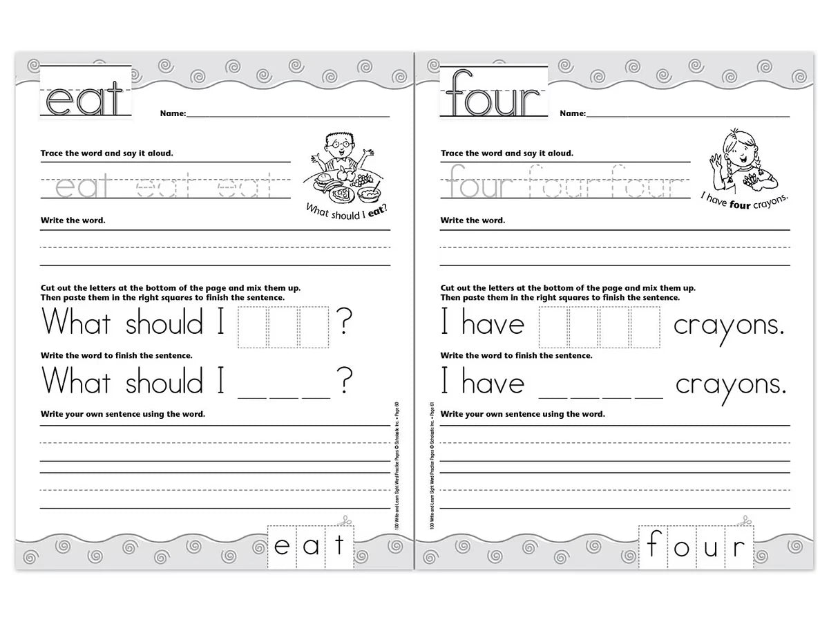 Sight-Word Writing Practice Workbook - US 5736