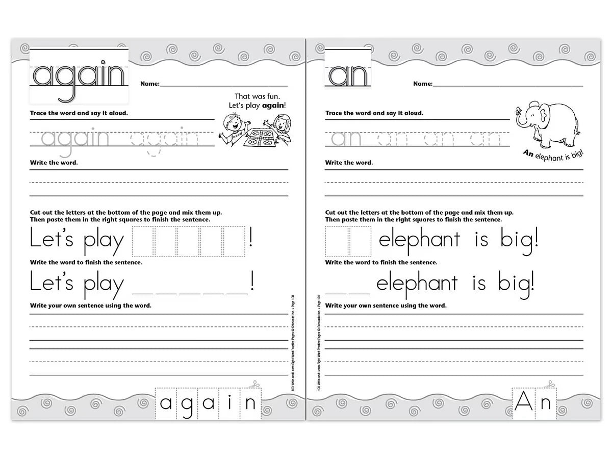 Sight-Word Writing Practice Workbook - US 5736