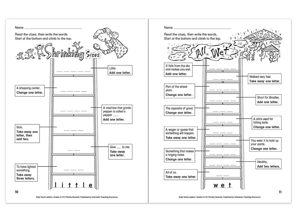 Daily Word Ladders Workbook - Gr. 2-3 - US 2866