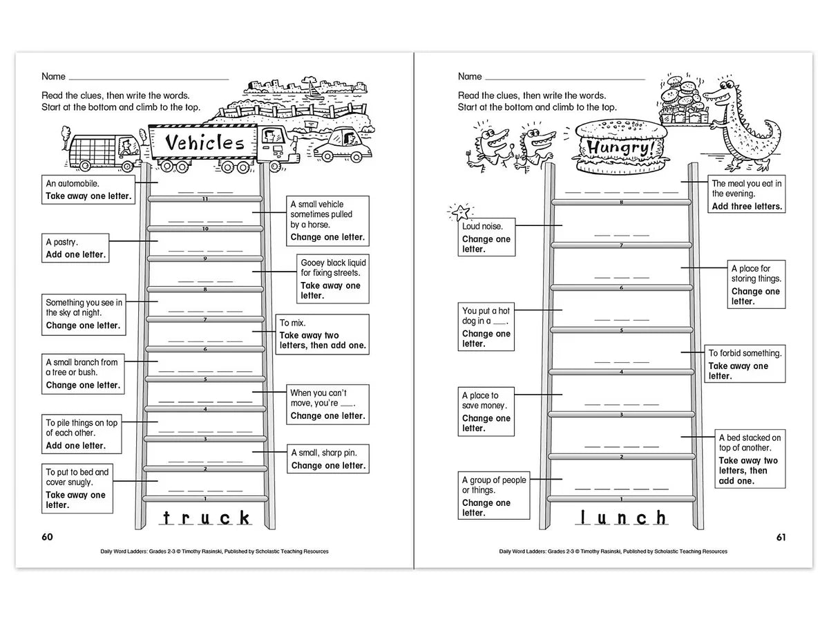 Daily Word Ladders Workbook - Gr. 2-3 - US 2866