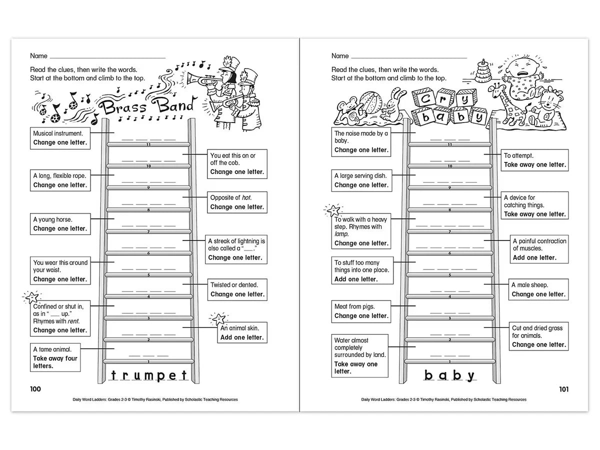 Daily Word Ladders Workbook - Gr. 2-3 - US 2866