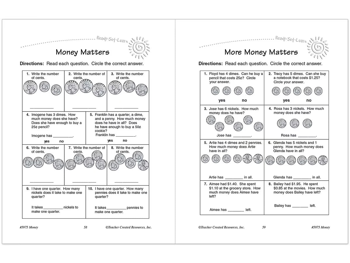Money Workbook - US 6820