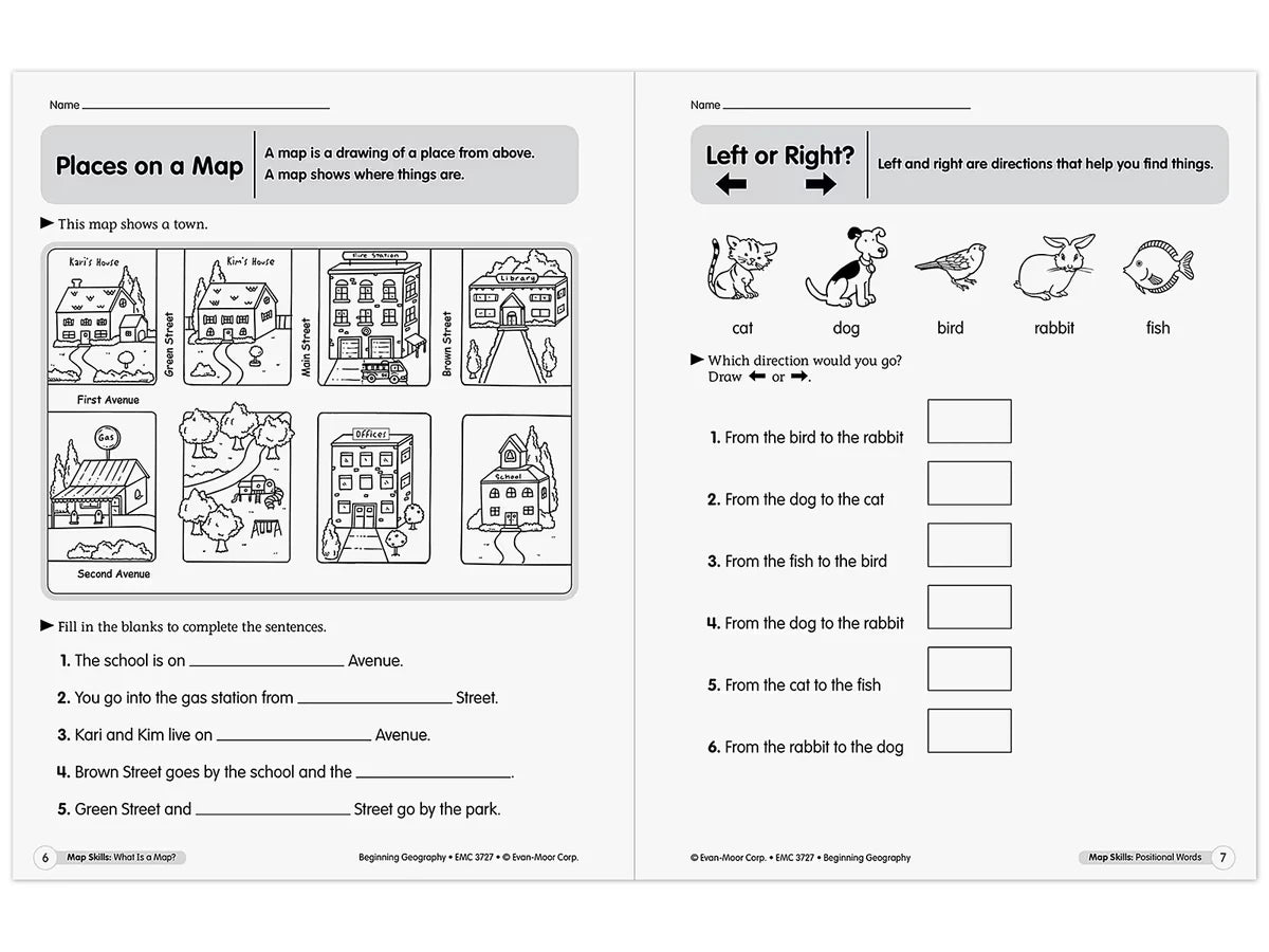 Beginning Geography Workbook - US 9109