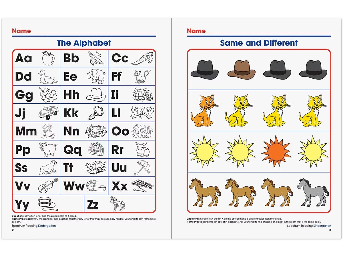 Spectrum® Reading Workbook - Kindergarten - US 4297