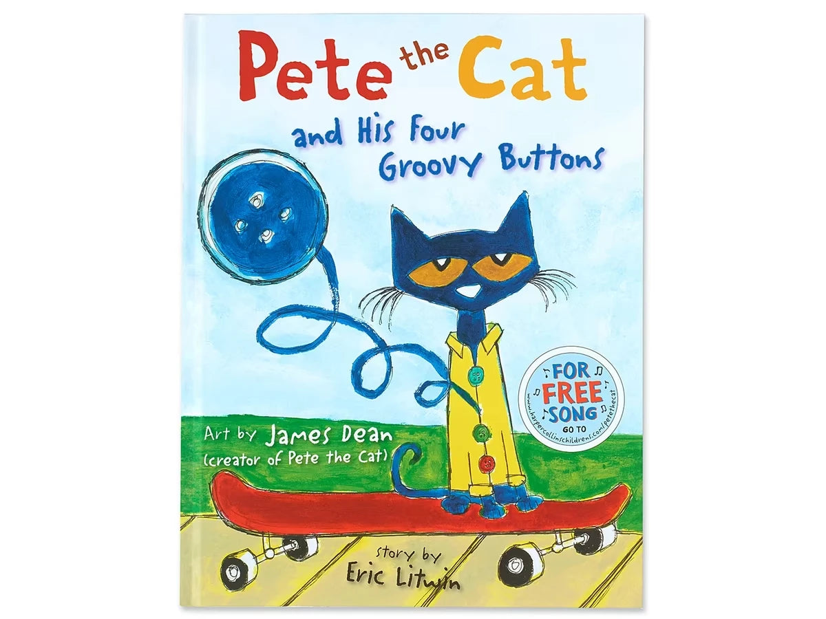 Pete the Cat® and His Four Groovy Buttons Hardcover Book - US 6715