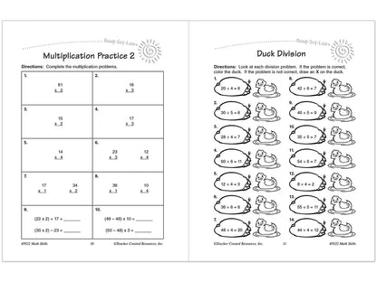 Math Skills Workbook - Gr. 3 - US 7191