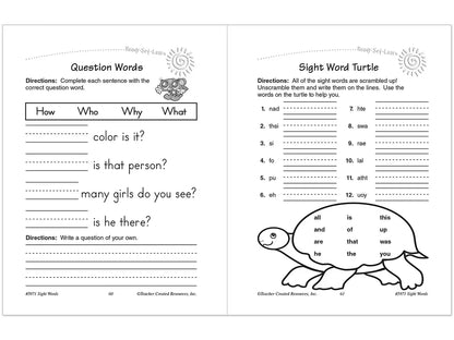 Sight-Words Workbook - US 6732
