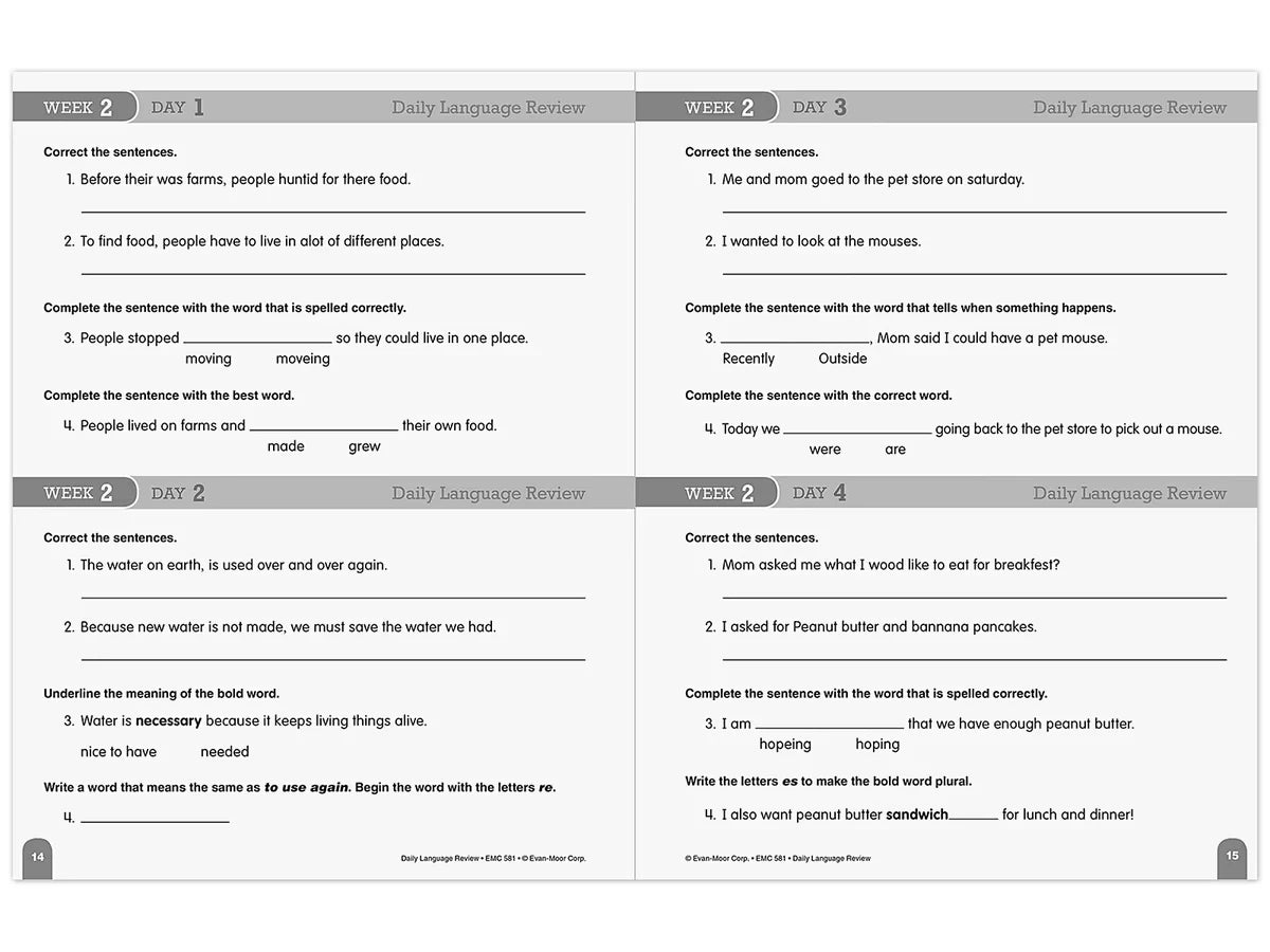 Daily Language Review Workbook - Gr. 3 - US 2404