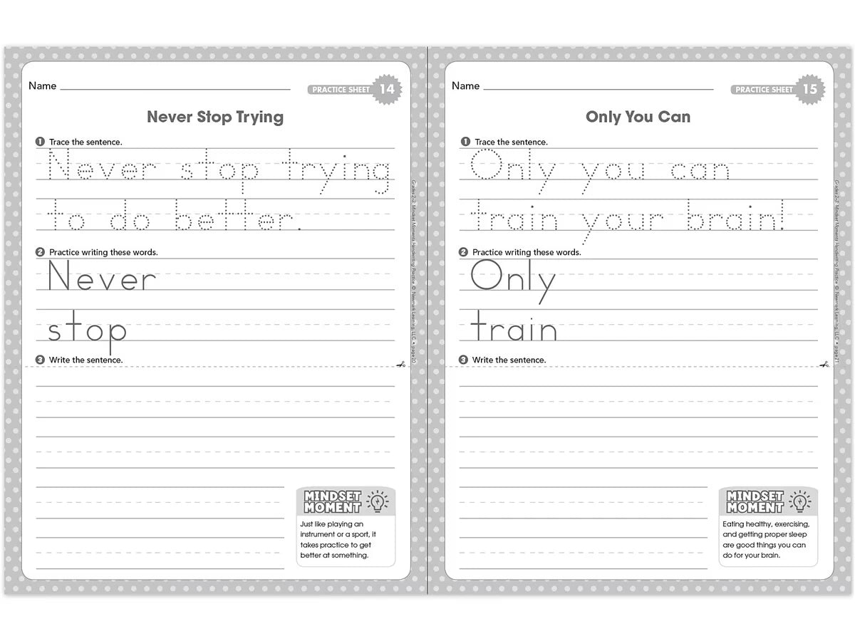 Handwriting Practice Workbook - Gr. 2-3 - US 9335