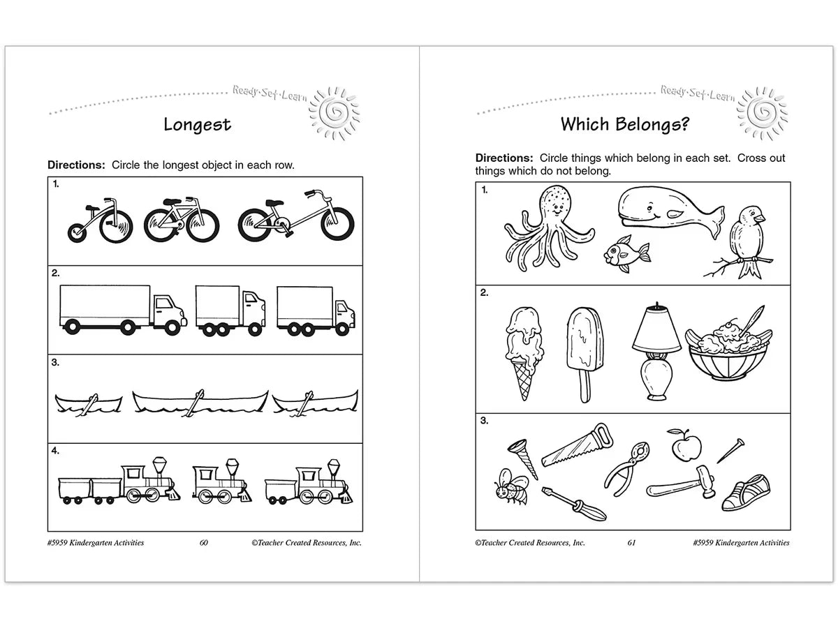 Kindergarten Workbook - US 2504