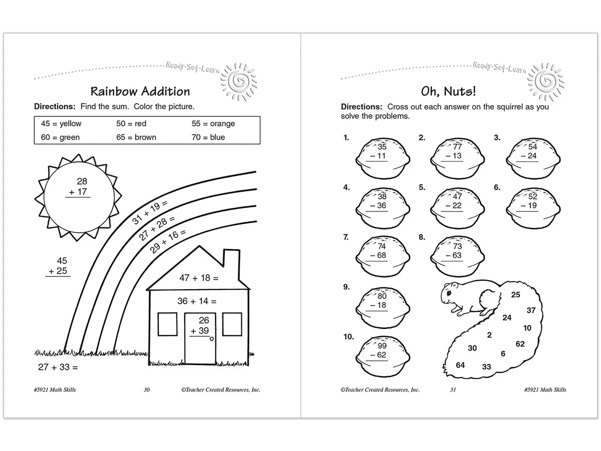 Math Skills Workbook - Gr. 2 - US 3228