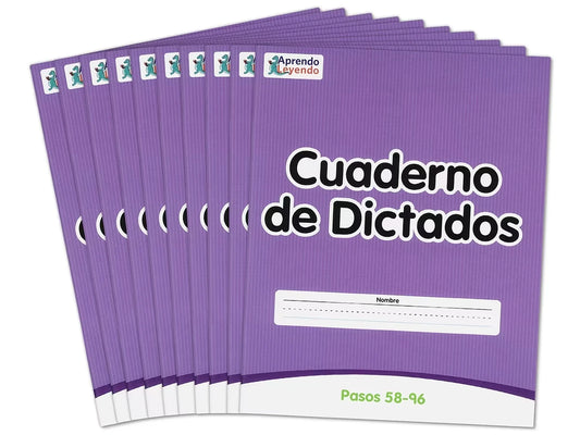 Levels 58-96 Spanish Dictation Books – Set of 10 - US 4184