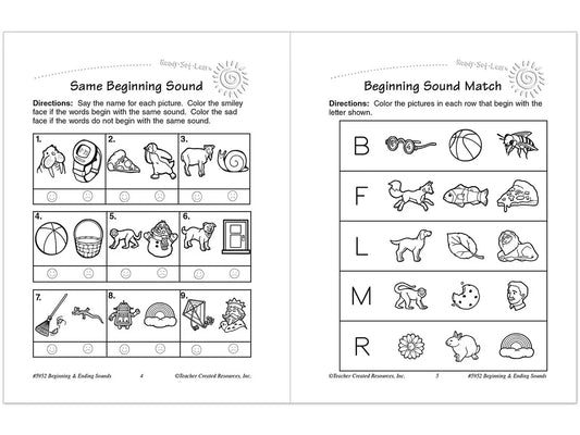 Beginning & Ending Sounds Workbook - US 9300