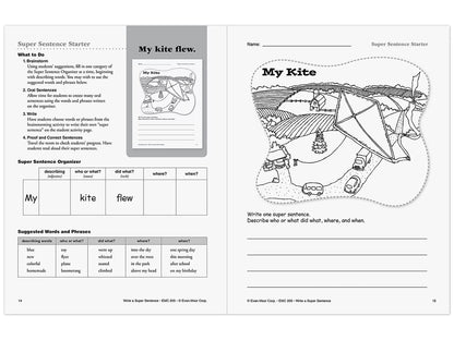 Write a Super Sentence Workbook - US 5159