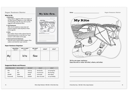 Write a Super Sentence Workbook - US 5159