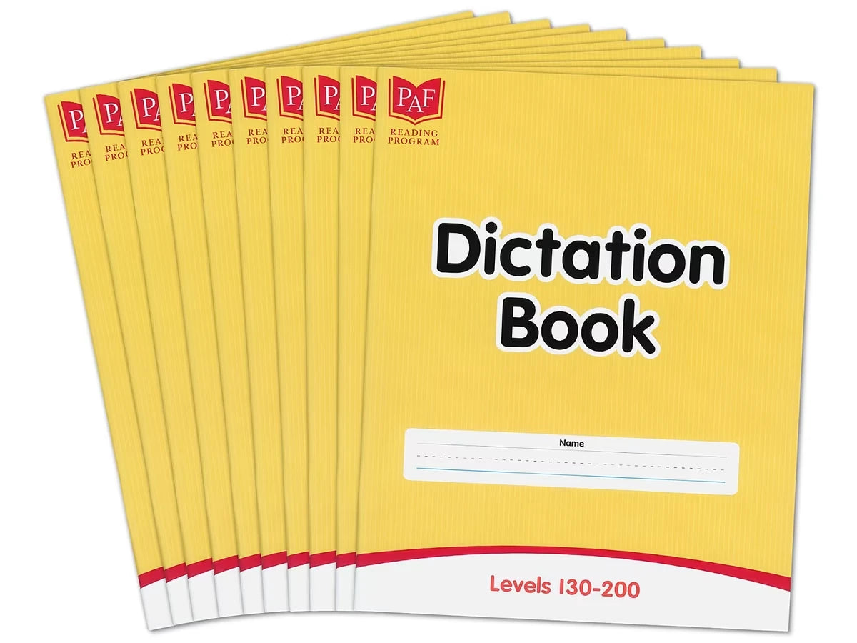 Levels 130-200 Dictation Books – Set of 10 - US 1098