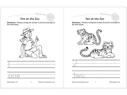 Numbers 1-20 Workbook - US 8823