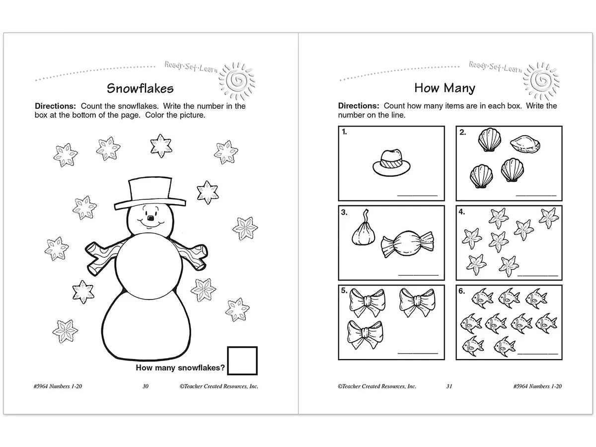 Numbers 1-20 Workbook - US 8823