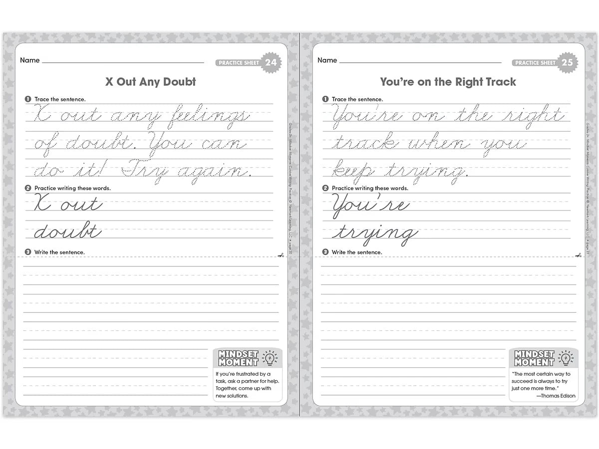 Cursive Writing Practice Workbook - Gr. 3 - US 1121